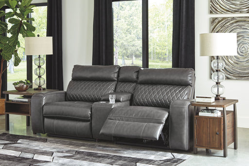 Samperstone - Power Reclining Sectional - Tallahassee Discount Furniture (FL)