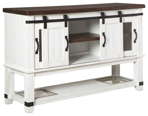Valebeck - White / Brown - Dining Room Server - Tallahassee Discount Furniture (FL)