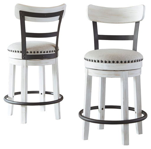 Valebeck - Full Back Swivel Stool - Tallahassee Discount Furniture (FL)