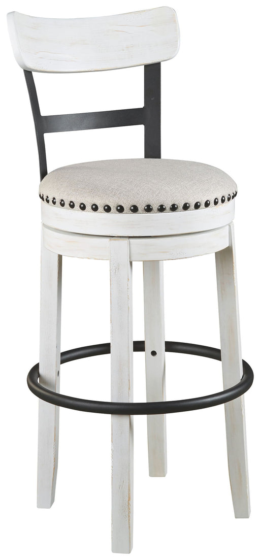 Valebeck - Tall Upholstered Swivel Barstool - Tallahassee Discount Furniture (FL)