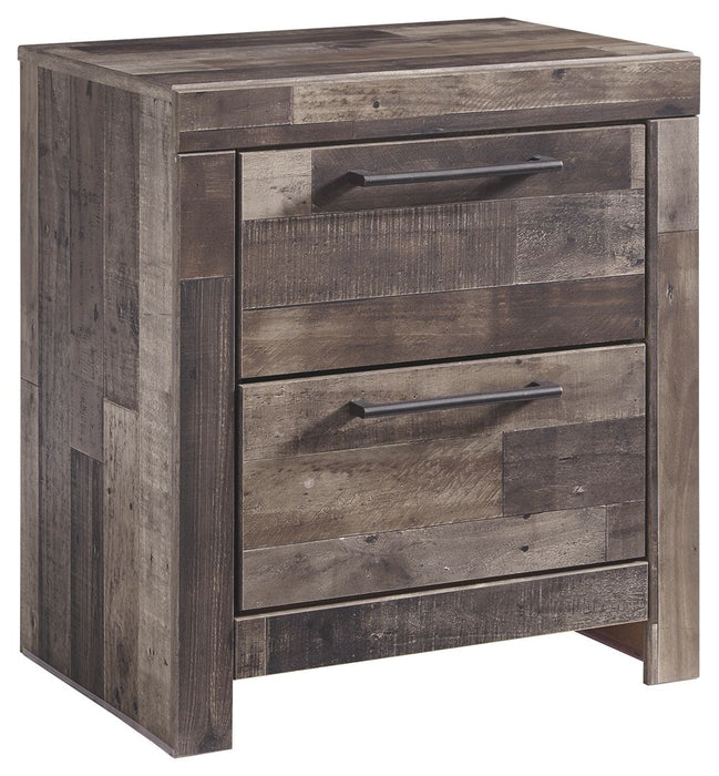 Derekson - Multi Gray - Two Drawer Night Stand - Tallahassee Discount Furniture (FL)