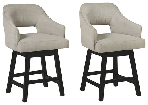 Tallenger - Upholstered Swivel Barstool (Set of 2) - Tallahassee Discount Furniture (FL)