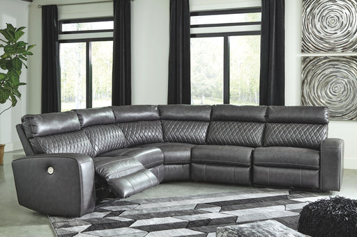 Samperstone - Power Reclining Sectional - Tallahassee Discount Furniture (FL)