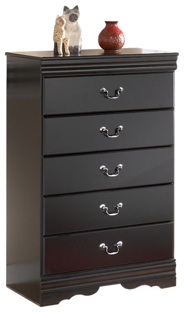 Huey Vineyard - Black - Five Drawer Chest - Tallahassee Discount Furniture (FL)