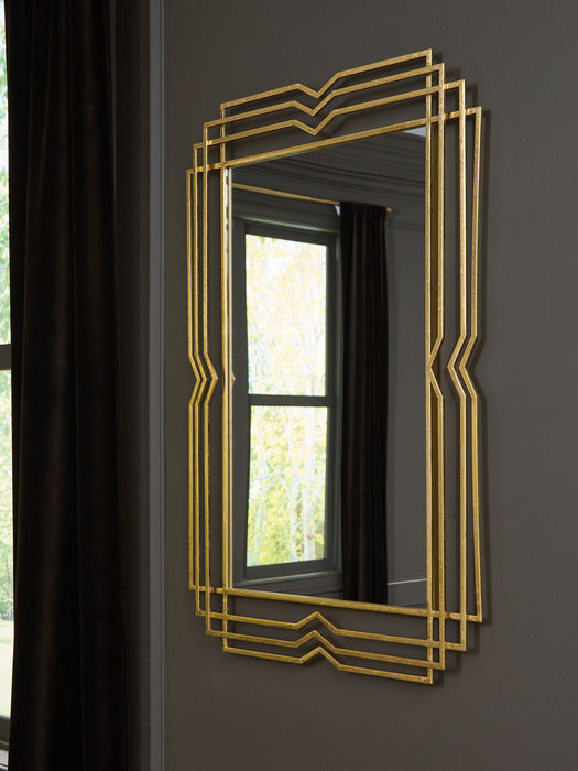 Claybrook - Gold Finish - Accent Mirror - Tallahassee Discount Furniture (FL)