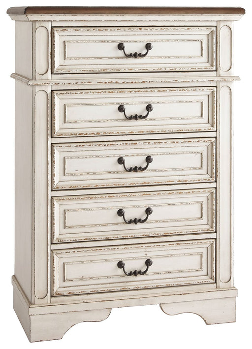 Realyn - Chipped White - Chest - Tallahassee Discount Furniture (FL)
