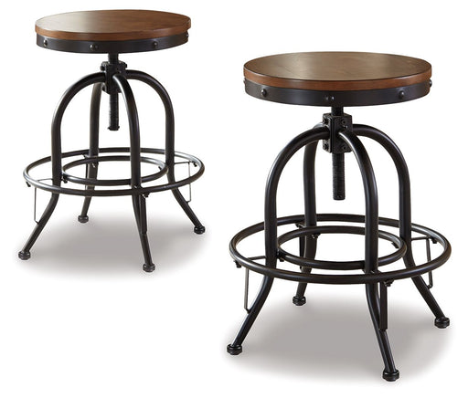 Valebeck - Swivel Barstool (Set of 2) - Tallahassee Discount Furniture (FL)