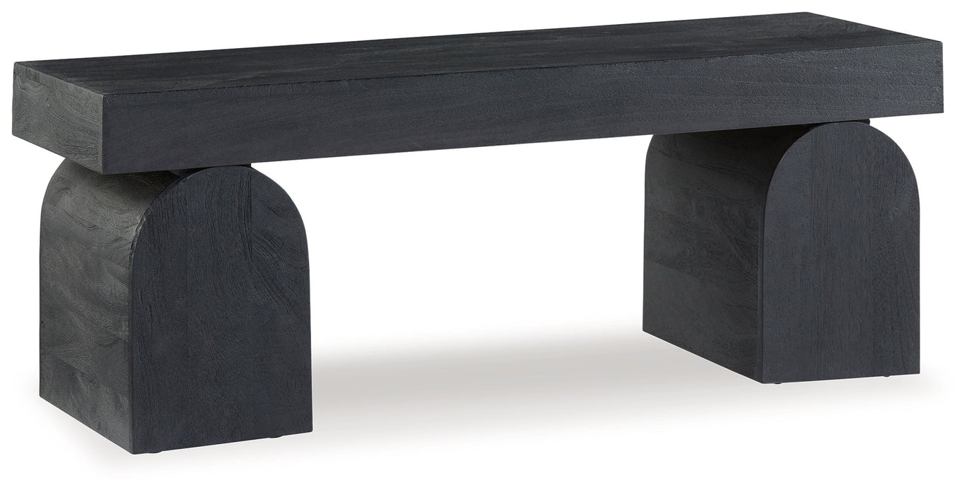 HoLGrove - Black - Accent Bench - Tallahassee Discount Furniture (FL)