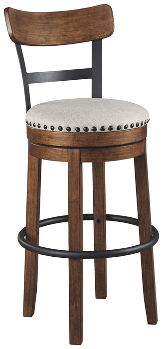 Valebeck - Tall Upholstered Swivel Barstool - Tallahassee Discount Furniture (FL)