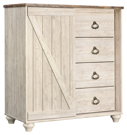Willowton - Whitewash - Dressing Chest - Tallahassee Discount Furniture (FL)