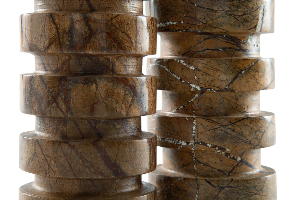 Emsleyfield - Tan - Candle Holder Set (Set of 2) - Tallahassee Discount Furniture (FL)