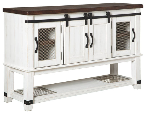Valebeck - White / Brown - Dining Room Server - Tallahassee Discount Furniture (FL)