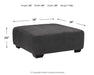 Ambee - Slate - Oversized Accent Ottoman - Tallahassee Discount Furniture (FL)