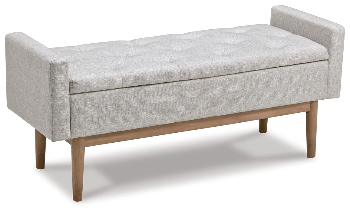 Briarson - Storage Bench - Beige / Brown - Tallahassee Discount Furniture (FL)