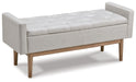 Briarson - Storage Bench - Beige / Brown - Tallahassee Discount Furniture (FL)