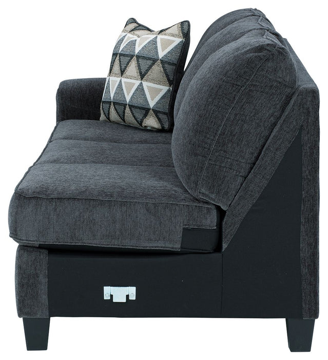 Abinger - Smoke - LAF Sofa - Tallahassee Discount Furniture (FL)