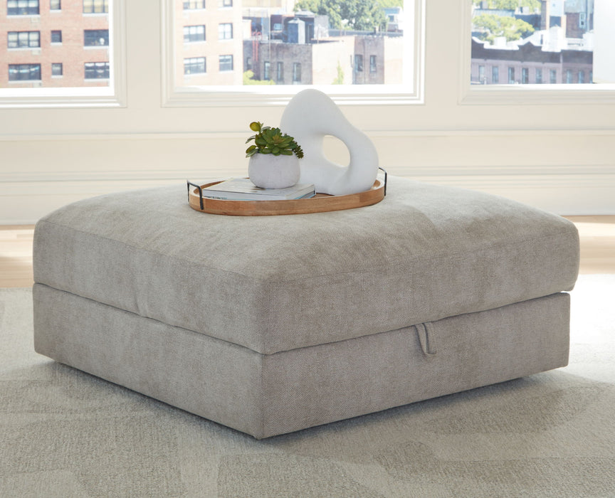 Aslan Court - Pebble - Ottoman With Storage - Tallahassee Discount Furniture (FL)