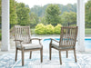 Rainier Ranch - Arm Chair With Cushion (Set of 2) - Brown / Beige - Tallahassee Discount Furniture (FL)