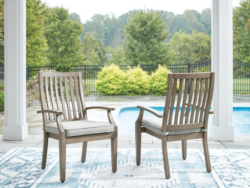 Rainier Ranch - Arm Chair With Cushion (Set of 2) - Brown / Beige - Tallahassee Discount Furniture (FL)