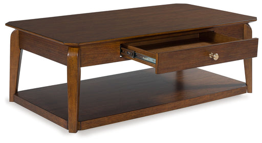Trenmour - Medium Brown - Rectangular Cocktail Table - Tallahassee Discount Furniture (FL)