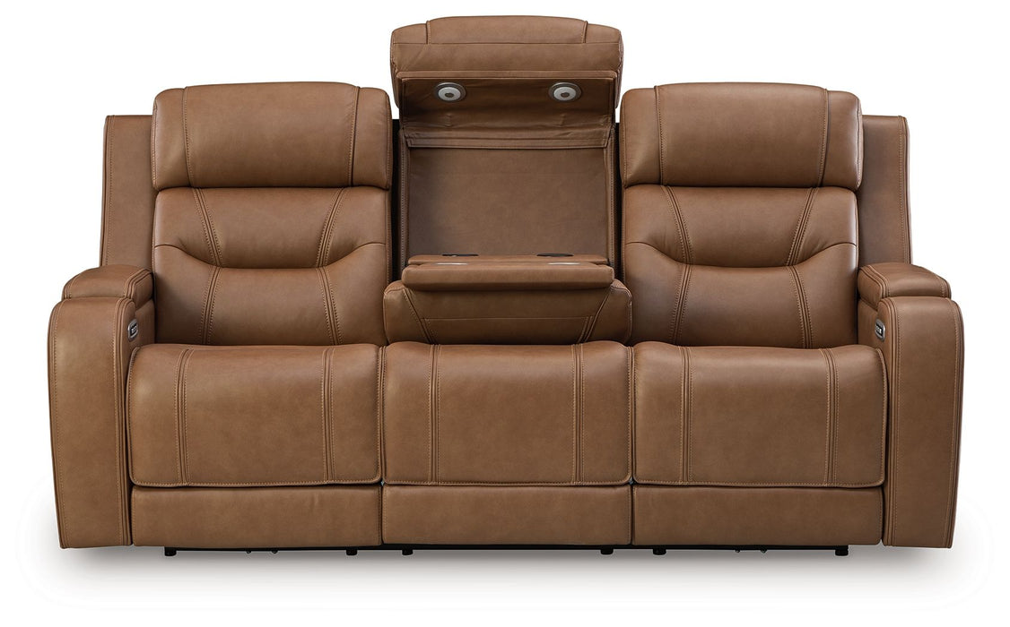 Knightington - Power Reclining Sofa With Audio Seating - Tallahassee Discount Furniture (FL)