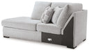 Gabyleigh - Nickel - Laf Corner Chaise - Tallahassee Discount Furniture (FL)