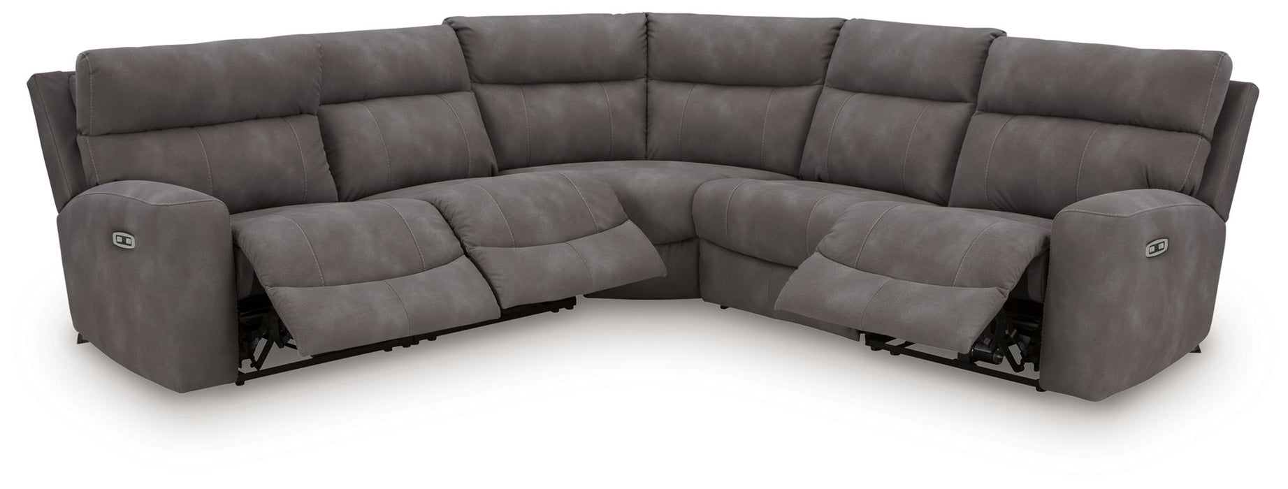 Next-Gen Durapella - Power Reclining Sectional Set - Tallahassee Discount Furniture (FL)