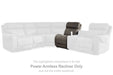 Hoopster - Gunmetal - Pwr Armless Rec W/Adj Headrest - Tallahassee Discount Furniture (FL)