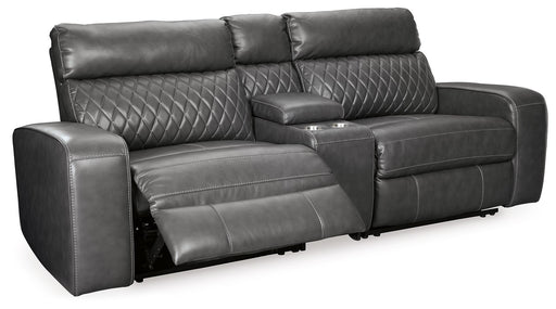 Samperstone - Power Reclining Sectional - Tallahassee Discount Furniture (FL)