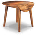 Berringer - Round DRM Drop Leaf Table - Rustic Brown - Tallahassee Discount Furniture (FL)