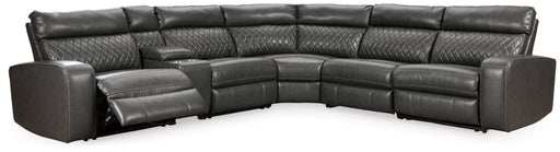 Samperstone - Power Reclining Sectional - Tallahassee Discount Furniture (FL)