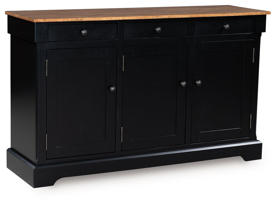 Wildenauer - Brown / Black - Dining Room Buffet - Tallahassee Discount Furniture (FL)
