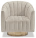Penzlin - Swivel Accent Chair - Pearl - Tallahassee Discount Furniture (FL)