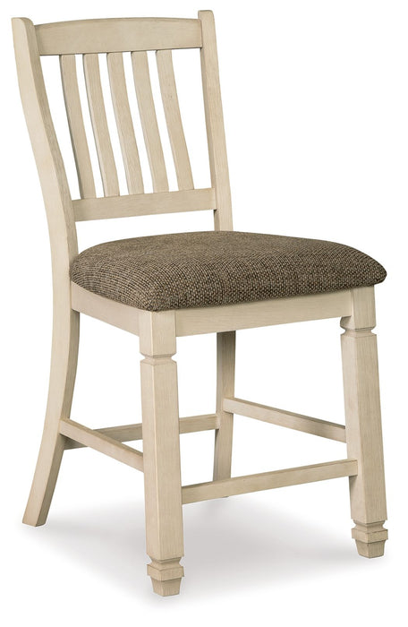 Bolanburg - Upholstered Barstool (Set of 2) - Beige - Tallahassee Discount Furniture (FL)
