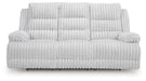Rhines Falls - Alloy - Reclining Power Sofa With Drop Down Table - Tallahassee Discount Furniture (FL)