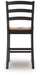 Wildenauer - Barstool (Set of 2) - Brown / Black - Tallahassee Discount Furniture (FL)