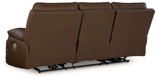 Vonryan - Tobacco - Power Reclining Sofa With Adj Headrest - Tallahassee Discount Furniture (FL)