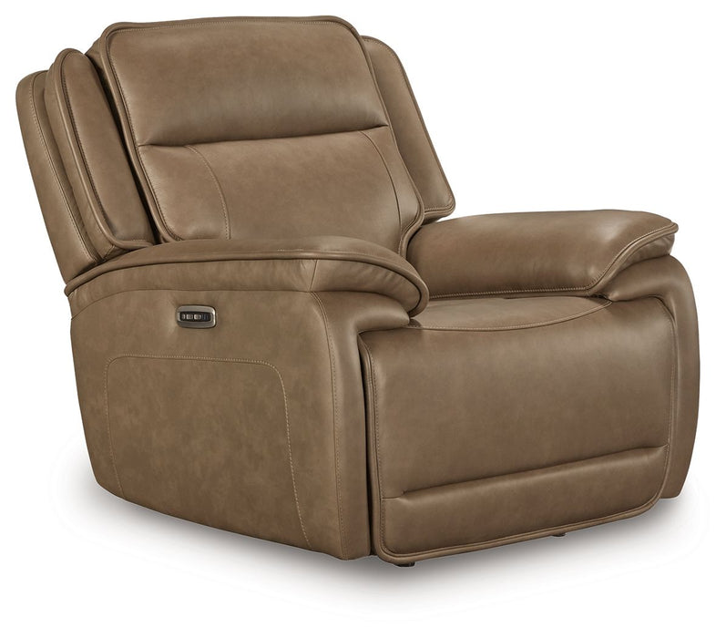 Glencroft - Power Recliner / Adjustable Headrest - Sahara - Tallahassee Discount Furniture (FL)