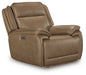 Glencroft - Power Recliner / Adjustable Headrest - Sahara - Tallahassee Discount Furniture (FL)