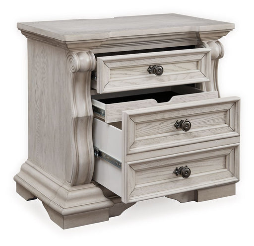Bruchandi - Antique White - Three Drawer Night Stand - Tallahassee Discount Furniture (FL)
