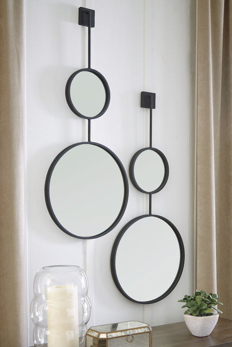 Brewer - Accent Mirror - Black - Tallahassee Discount Furniture (FL)