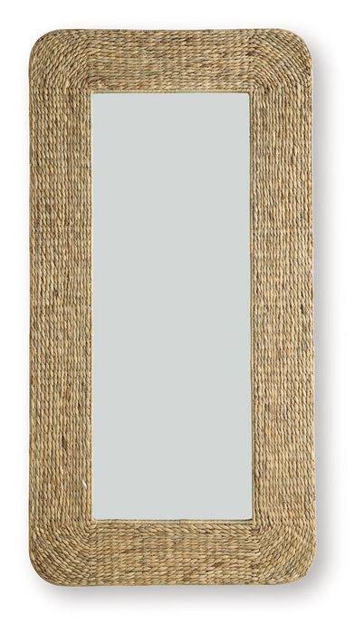 Norigan - Natural - Floor Mirror - Tallahassee Discount Furniture (FL)