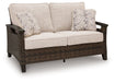 Monterey Point - Loveseat With Cushion - Dark Brown - Tallahassee Discount Furniture (FL)