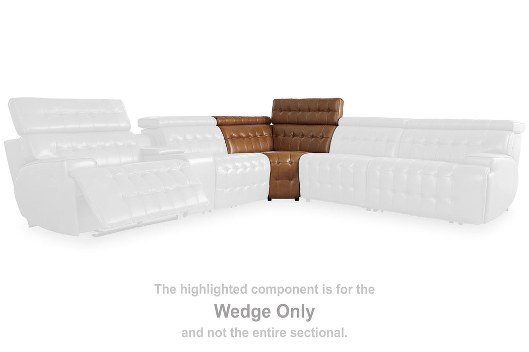 Temmpton - Chocolate - Wedge With Manual Headrest - Tallahassee Discount Furniture (FL)
