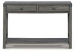 Freedan - Console Sofa Table - Grayish Brown - Tallahassee Discount Furniture (FL)