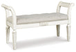 Realyn - Antique White - Accent Bench - Tallahassee Discount Furniture (FL)