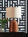 Aaleahya - Rust - Glass Table Lamp - Tallahassee Discount Furniture (FL)