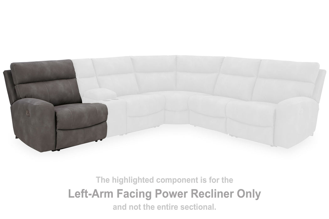 Next-gen Durapella - Slate - Laf Zero Wall Power Recliner - Tallahassee Discount Furniture (FL)