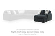 Midnight-Madness - RAF Corner Chaise - Gunmetal - Tallahassee Discount Furniture (FL)