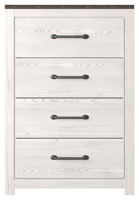 Gerridan - White / Gray - Four Drawer Chest - Tallahassee Discount Furniture (FL)